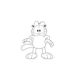 Dessin à colorier: Garfield (Dessins Animés) #26221 - Coloriages à Imprimer Gratuits