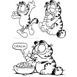Dessin à colorier: Garfield (Dessins Animés) #26222 - Coloriages à Imprimer Gratuits