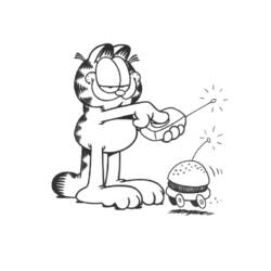 Dessin à colorier: Garfield (Dessins Animés) #26224 - Coloriages à Imprimer Gratuits