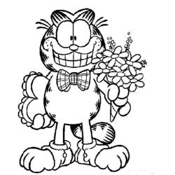 Dessin à colorier: Garfield (Dessins Animés) #26228 - Coloriages à Imprimer Gratuits