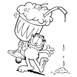 Dessin à colorier: Garfield (Dessins Animés) #26236 - Coloriages à Imprimer Gratuits