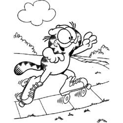 Dessin à colorier: Garfield (Dessins Animés) #26242 - Coloriages à Imprimer Gratuits