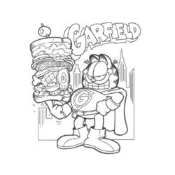 Dessin à colorier: Garfield (Dessins Animés) #26244 - Coloriages à Imprimer Gratuits