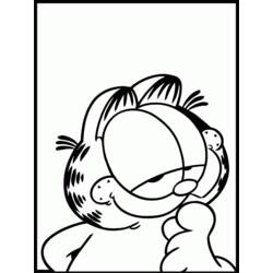 Dessin à colorier: Garfield (Dessins Animés) #26245 - Coloriages à Imprimer Gratuits