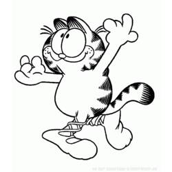 Dessin à colorier: Garfield (Dessins Animés) #26272 - Coloriages à Imprimer Gratuits