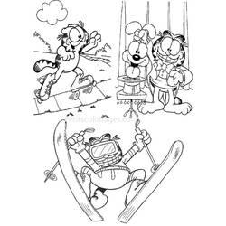 Dessin à colorier: Garfield (Dessins Animés) #26289 - Coloriages à Imprimer Gratuits