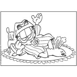 Dessin à colorier: Garfield (Dessins Animés) #26302 - Coloriages à Imprimer Gratuits
