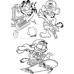 Dessin à colorier: Garfield (Dessins Animés) #26303 - Coloriages à Imprimer Gratuits