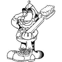 Dessin à colorier: Garfield (Dessins Animés) #26306 - Coloriages à Imprimer Gratuits