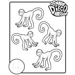 Dessin à colorier: Go Diego! (Dessins Animés) #48515 - Coloriages à Imprimer Gratuits