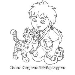 Dessin à colorier: Go Diego! (Dessins Animés) #48652 - Coloriages à Imprimer Gratuits