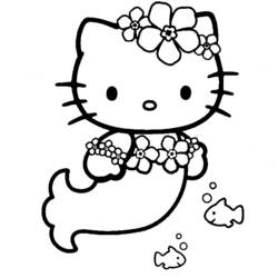 Dessin à colorier: Hello Kitty (Dessins Animés) #36734 - Coloriages à Imprimer Gratuits