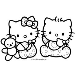 Dessin à colorier: Hello Kitty (Dessins Animés) #36739 - Coloriages à Imprimer Gratuits
