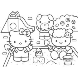 Dessin à colorier: Hello Kitty (Dessins Animés) #36752 - Coloriages à Imprimer Gratuits