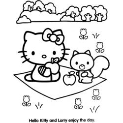 Dessin à colorier: Hello Kitty (Dessins Animés) #36754 - Coloriages à Imprimer Gratuits