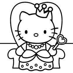 Dessin à colorier: Hello Kitty (Dessins Animés) #36772 - Coloriages à Imprimer Gratuits