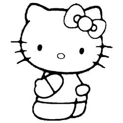 Dessin à colorier: Hello Kitty (Dessins Animés) #36773 - Coloriages à Imprimer Gratuits
