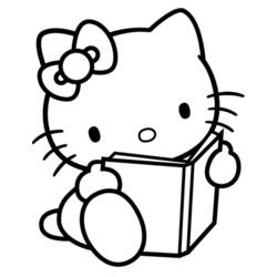 Dessin à colorier: Hello Kitty (Dessins Animés) #36781 - Coloriages à Imprimer Gratuits