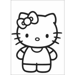 Dessin à colorier: Hello Kitty (Dessins Animés) #36791 - Coloriages à Imprimer Gratuits