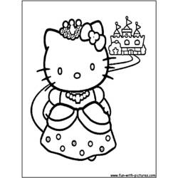Dessin à colorier: Hello Kitty (Dessins Animés) #36794 - Coloriages à Imprimer Gratuits