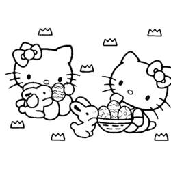 Dessin à colorier: Hello Kitty (Dessins Animés) #36823 - Coloriages à Imprimer Gratuits