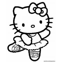 Dessin à colorier: Hello Kitty (Dessins Animés) #36869 - Coloriages à Imprimer Gratuits