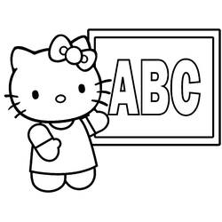 Dessin à colorier: Hello Kitty (Dessins Animés) #37030 - Coloriages à Imprimer Gratuits