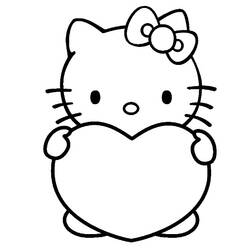 Dessin à colorier: Hello Kitty (Dessins Animés) #37036 - Coloriages à Imprimer Gratuits