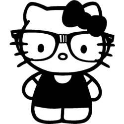 Dessin à colorier: Hello Kitty (Dessins Animés) #37052 - Coloriages à Imprimer Gratuits
