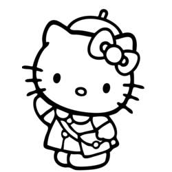 Dessin à colorier: Hello Kitty (Dessins Animés) #37061 - Coloriages à Imprimer Gratuits