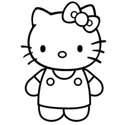 Dessin à colorier: Hello Kitty (Dessins Animés) #37085 - Coloriages à Imprimer Gratuits