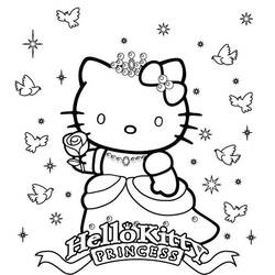 Dessin à colorier: Hello Kitty (Dessins Animés) #37095 - Coloriages à Imprimer Gratuits
