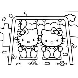 Dessin à colorier: Hello Kitty (Dessins Animés) #37106 - Coloriages à Imprimer Gratuits