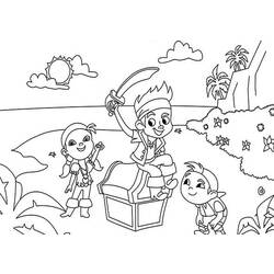 Dessin à colorier: Jake et les Pirates du Pays imaginaire (Dessins Animés) #42441 - Coloriages à Imprimer Gratuits