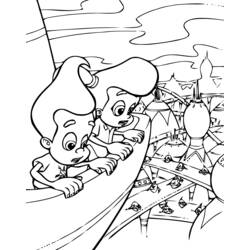 Dessin à colorier: Jimmy Neutron (Dessins Animés) #48980 - Coloriages à Imprimer Gratuits