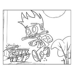 Dessin à colorier: Johnny Test (Dessins Animés) #34991 - Coloriages à Imprimer Gratuits