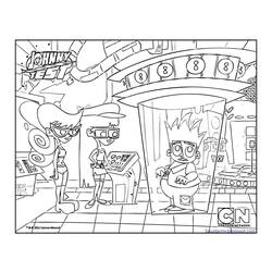 Dessin à colorier: Johnny Test (Dessins Animés) #35002 - Coloriages à Imprimer Gratuits