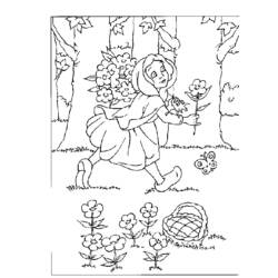 Dessin à colorier: Le Petit Chaperon rouge (Dessins Animés) #49194 - Coloriages à Imprimer Gratuits