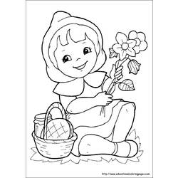Dessin à colorier: Le Petit Chaperon rouge (Dessins Animés) #49370 - Coloriages à Imprimer Gratuits
