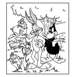 Dessin à colorier: Looney Tunes (Dessins Animés) #39148 - Coloriages à Imprimer Gratuits