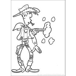Dessin à colorier: Lucky Luke (Dessins Animés) #25510 - Coloriages à Imprimer Gratuits