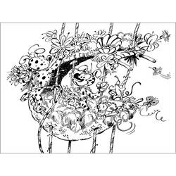 Dessin à colorier: Marsupilami (Dessins Animés) #50100 - Coloriages à Imprimer Gratuits