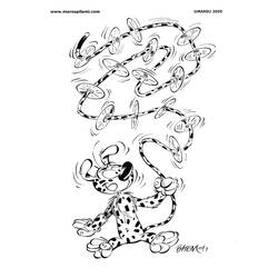Dessin à colorier: Marsupilami (Dessins Animés) #50116 - Coloriages à Imprimer Gratuits
