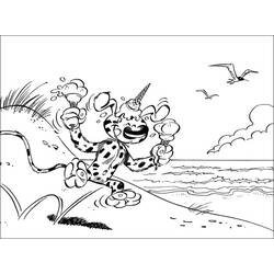 Dessin à colorier: Marsupilami (Dessins Animés) #50151 - Coloriages à Imprimer Gratuits