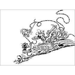 Dessin à colorier: Marsupilami (Dessins Animés) #50158 - Coloriages à Imprimer Gratuits