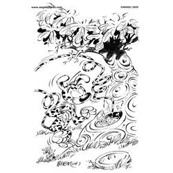 Dessin à colorier: Marsupilami (Dessins Animés) #50159 - Coloriages à Imprimer Gratuits