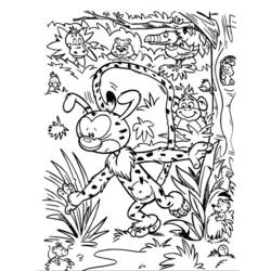 Dessin à colorier: Marsupilami (Dessins Animés) #50170 - Coloriages à Imprimer Gratuits
