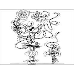 Dessin à colorier: Marsupilami (Dessins Animés) #50180 - Coloriages à Imprimer Gratuits