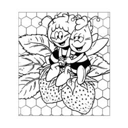 Dessin à colorier: Maya l'abeille (Dessins Animés) #28346 - Coloriages à Imprimer Gratuits
