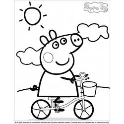 Dessin à colorier: Peppa Pig (Dessins Animés) #43910 - Coloriages à Imprimer Gratuits
